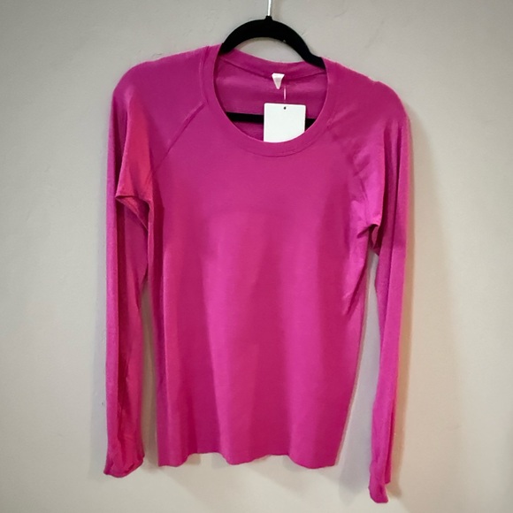 Lululemon Swifty Tech Long Sleeve Hot Pink Size 8 - Picture 11 of 11